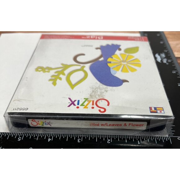 HTF RARE Sizzix Bigz Die 655211 Bird With Leaves & Flower - Picture 2 of 3